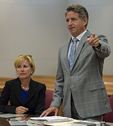 Attorney Michael H. Schreiber in court